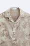 Palm tree jacquard shirt