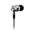 Фото #3 товара V7 3.5 mm Noise Isolating Stereo Earbuds with In-line Mic - iPad - iPhone - Mp3 - iPod - iPad - Tablets - Smartphone - Laptop Computer - Chromebook - PC - Aluminum - Headset - In-ear - Calls & Music - Silver - Binaural - Play/Pause