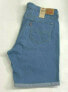 Women's Levi's Shaping Bermuda Shorts Plus 24W Mid Rise Cuffed with Rips