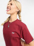 Фото #10 товара Vans left chest logo tee in burgundy