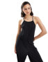 Фото #2 товара JDY open back plisse jumpsuit in black