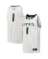 Фото #1 товара Men's Number 1 White Miami Hurricanes Team Swingman Basketball Jersey