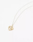 Фото #4 товара Seol + Gold 18ct gold vermeil heart sister necklace