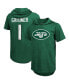 Фото #1 товара Men's Threads Ahmad Sauce Gardner Heather Green New York Jets Player Name and Number Tri-Blend Hoodie T-shirt
