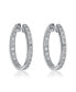 Фото #2 товара Серьги Genevive Zirconia Round Hoop