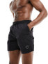 Marshall Artist crinkle nylon swim short in black