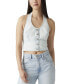 ფოტო #1 პროდუქტის Women's Janeesah Cotton Smocked-Back Halter Top