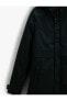 Фото #7 товара Куртка мужская Koton Анорак с капюшоном и молнией, с карманами и деталями на кнопках