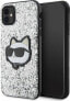 Фото #1 товара Karl Lagerfeld Etui Karl Lagerfeld KLHCN61G2CPS Apple iPhone 11/XR srebrny/silver hardcase Glitter Choupette Patch