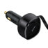 Фото #3 товара Ładowarka samochodowa 2w1 USB-C + iPhone Lightning zwijany przewód 75cm 30W - czarny