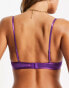 Фото #3 товара Hunkemoller Isabelle lace unpadded plunge bra in purple