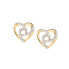 Серьги AALIYAH Pave Twist Post clear, gold - фото #1