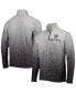 ფოტო #1 პროდუქტის Men's Silver and Black Las Vegas Raiders Gradient Raglan Quarter-Zip Jacket