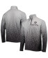 Фото #1 товара Men's Silver and Black Las Vegas Raiders Gradient Raglan Quarter-Zip Jacket