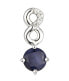 Фото #1 товара Beautiful silver necklace with sapphire SP08339B (chain, pendant)