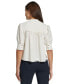 Фото #2 товара Women's Ruffle-Trim Puff-Sleeve Blouse