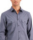 Фото #3 товара Men's Regular-Fit Solid Shirt, Created for Macy's