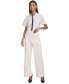 ფოტო #6 პროდუქტის Women's Mid-Rise Wide-Leg Pull-On Pants