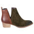 Фото #1 товара Diba True Stop By Almond Toe Pull On Booties Womens Green Casual Boots 54620-363
