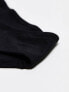 ASOS DESIGN 3 pack cotton high waist brazilian brief in black