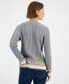 Фото #2 товара Women's Cable-Knit Crewneck Sweater