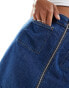 Nobody's Child Dalston denim mini skirt with zip detail in blue co-ord