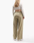 Фото #2 товара ASOS DESIGN Curve everyday slouchy boy trousers in washed olive