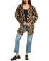 Фото #1 товара Lovestitch Fuzzy Eyelash Cardigan Women's Brown S/M