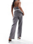 New Look boxer detail trousers in grey