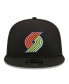 Фото #3 товара Men's Black Portland Trail Blazers Neon Pop 9FIFTY Snapback Hat
