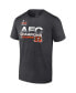 Men's Heathered Charcoal Cincinnati Bengals 2021 AFC Champions Locker Room Trophy Collection T-shirt Черный, L - фото #2