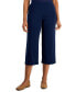 Фото #1 товара Petite Solid Knit Cropped Pants, Created for Macy's