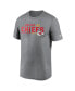 Фото #3 товара Men's Heather Gray Kansas City Chiefs Legend Team Shoutout Performance T-shirt