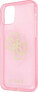 Guess Guess GUHCP12LPCUGL4GPI iPhone 12 Pro Max 6,7" różowy/pink hard case Glitter 4G Big Logo