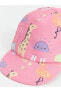 LCW baby Baskılı Kız Bebek Kep Şapka