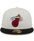 Фото #4 товара Men's New Era x Cream, Black Miami Heat NBA x Staple Two-Tone 59FIFTY Fitted Hat