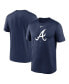 Фото #1 товара Men's Navy Atlanta Braves New Legend Logo T-shirt