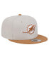 Men's Stone/Brown Miami Dolphins Two-Tone Color Pack 9FIFTY Snapback Hat Stone, Brown - фото #2