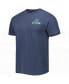 Фото #3 товара Men's Navy Jackson State Tigers Retro Comfort Color T-shirt