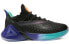 Peak Park 7th Generation Basketball Sneakers with Extreme Tech, Durable and Non-Slip, Medium Height, Black-Green.