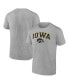 Фото #1 товара Men's Steel Iowa Hawkeyes Campus T-shirt