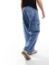 Фото #7 товара Obey baggy cargo jean in light indigo