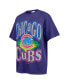 Women's Navy Chicago Cubs Flashing Lights Boyfriend T-Shirt