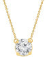 ფოტო #3 პროდუქტის Certified Lab Grown Diamond Solitaire Pendant 18" Necklace (2-1/4 ct. t.w.) in 14k Gold