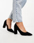 Фото #2 товара ASOS DESIGN Wide Fit Winston d'orsay high heeled shoes in black