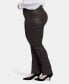 Фото #5 товара Plus Size Coated Marilyn Straight Jeans