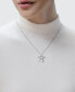 ფოტო #2 პროდუქტის Grogu Diamonds and Mother of Pearl, Pendant Necklace (1/10 ct. t.w.) in Sterling Silver