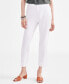 Фото #3 товара Women's Mid-Rise Linen Blend Ankle-Length Pants, Created for Macy's