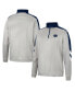Men's Gray, Navy Penn State Nittany Lions Bushwood Fleece Quarter-Zip Jacket