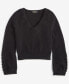 Women's Pearl Sleeve V-Neck 100% Cashmere Sweater, Created for Macy's